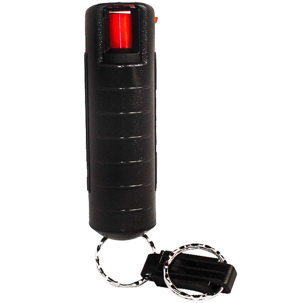 Wildfire 1.4% MC 1/2 oz pepper spray hard case with quick release keychain black view 4